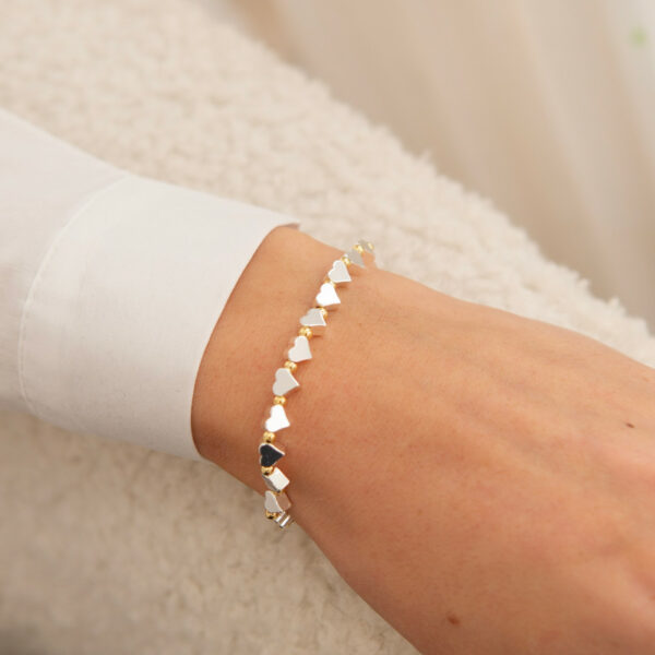 Braccialetto Life Charms "Cuori Argento" - immagine 2